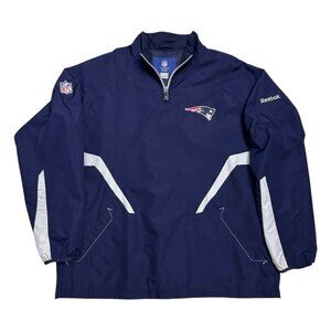 NEW ENGLAND PATRIOTS Reebok Windbreaker NFL Football Jacket Mens XL